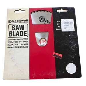 Vintage Rockwell No. B6005FB 6” Flooring Saw Blade 5/8” Arbor NOS